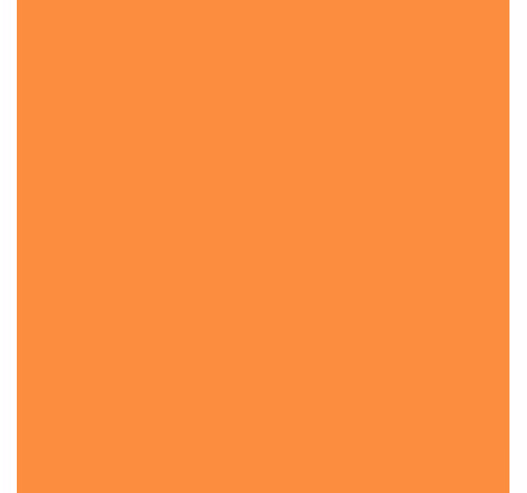 Oransje ensfarget rullegardin kjøkken - Tenstickers