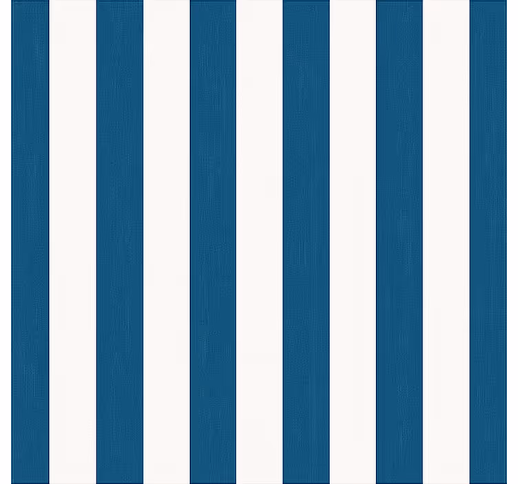 Asurblå striper rullegardin bad - Tenstickers