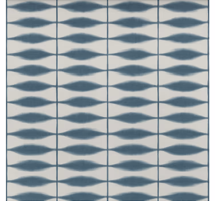 Shibori denim rullegardin bad - Tenstickers