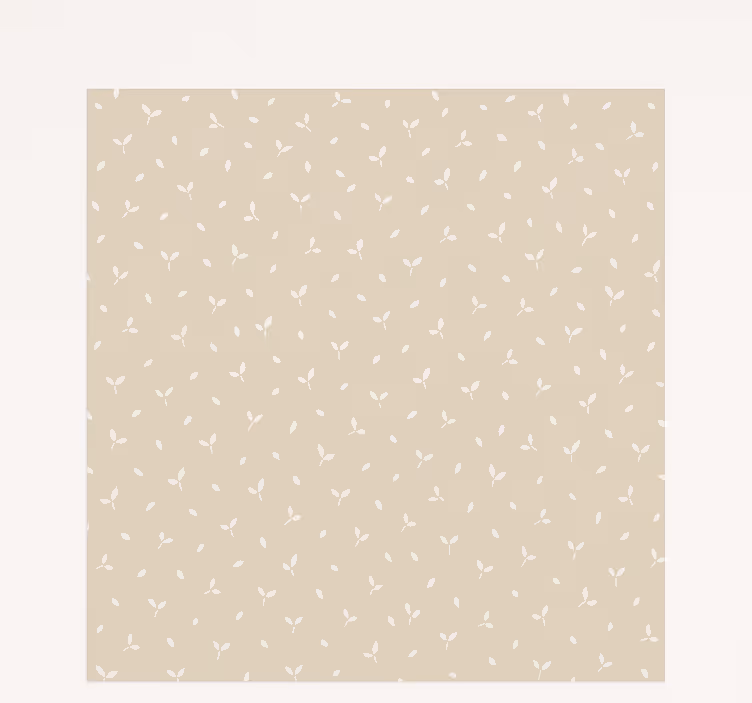Beige bladmotiv rullegardin barn - Tenstickers
