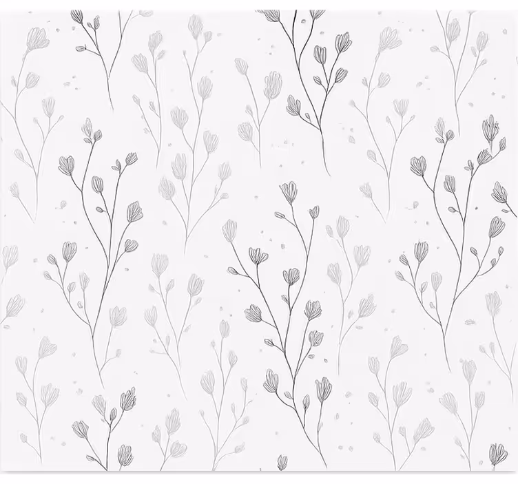Minimalistiske botaniske grener rullegardin stue - Tenstickers