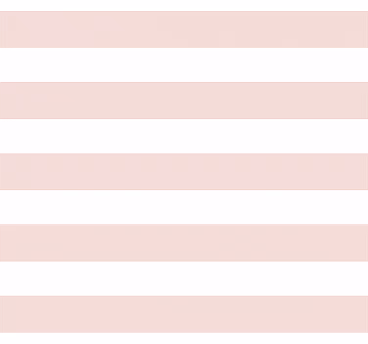 Hvite og rosa striper rullegardin barn - Tenstickers