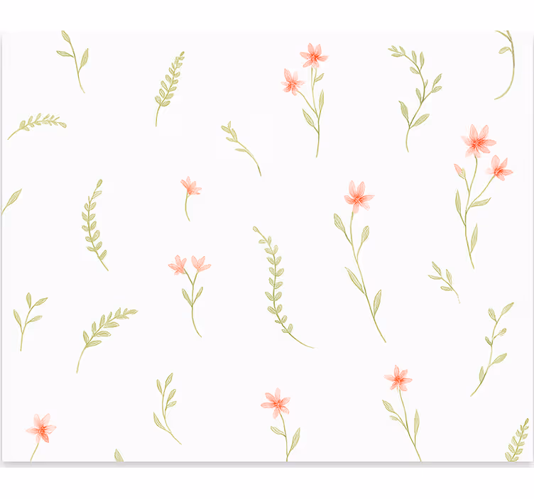 Pastell engblomster rullegardin barn - Tenstickers