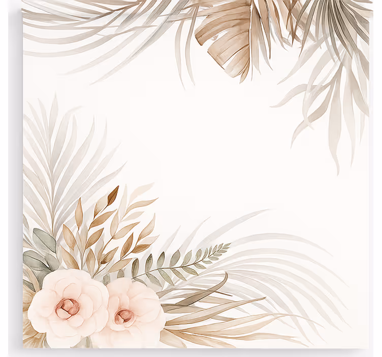 Bohemsk blomsterdesign rullegardin barn - Tenstickers