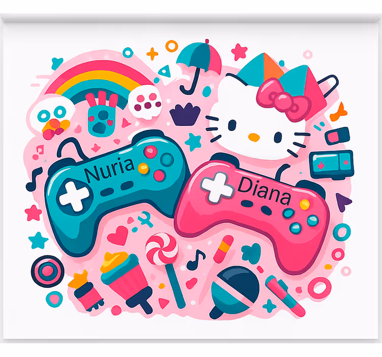 Tilpassede kattekontrollere rullegardin nerdere - Tenstickers