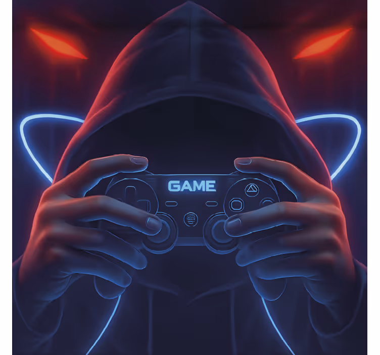 Hettegenser i neon rullegardin nerdere - Tenstickers