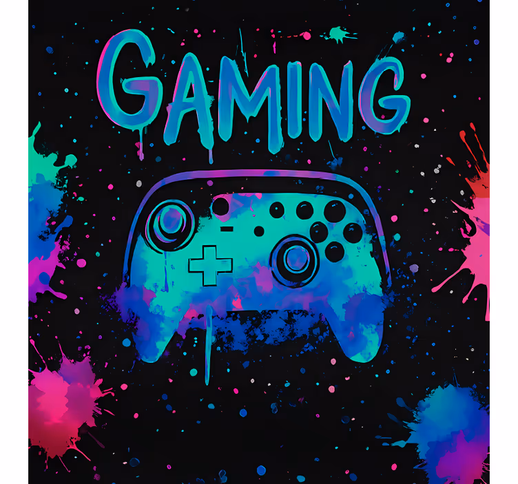 Neon splash malingskontrollere rullegardin nerdere - Tenstickers