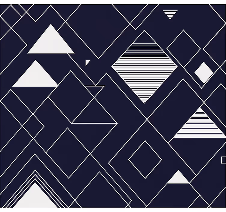 Marinegeometri rullegardin ungdom - Tenstickers