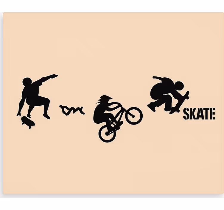 Skøyte bmx sport rullegardin ungdom - Tenstickers