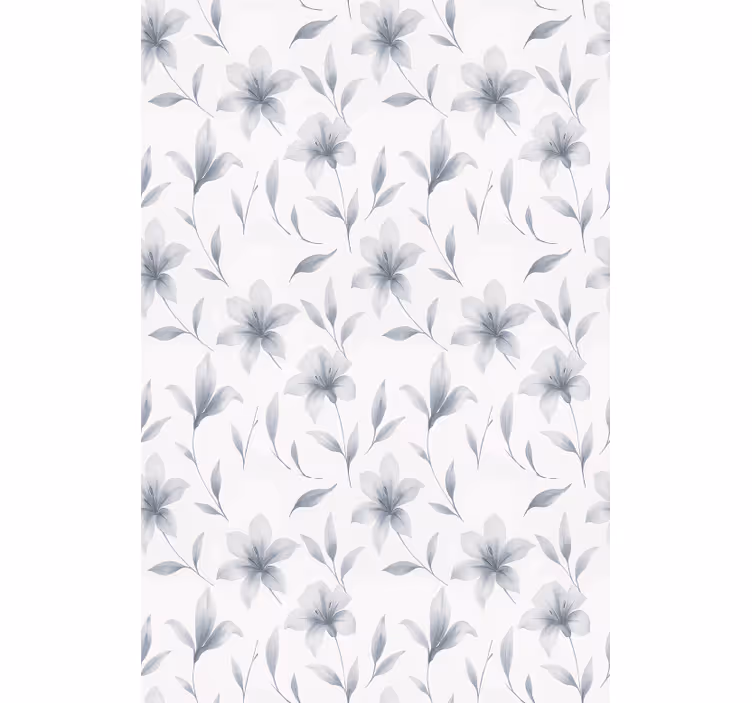 Akvarell liljer blomster rullegardin spisestue - Tenstickers