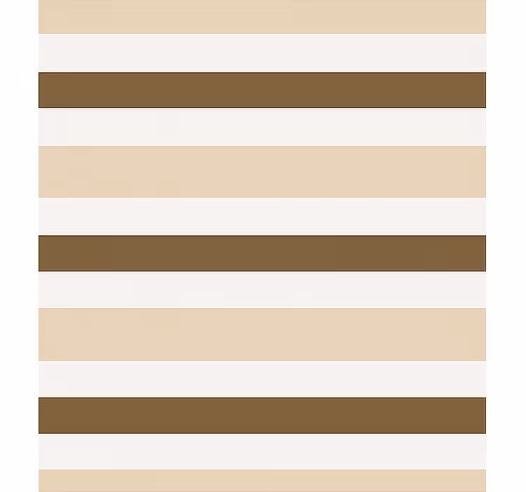 Brunt beige stripemønster rullegardin spisestue - Tenstickers