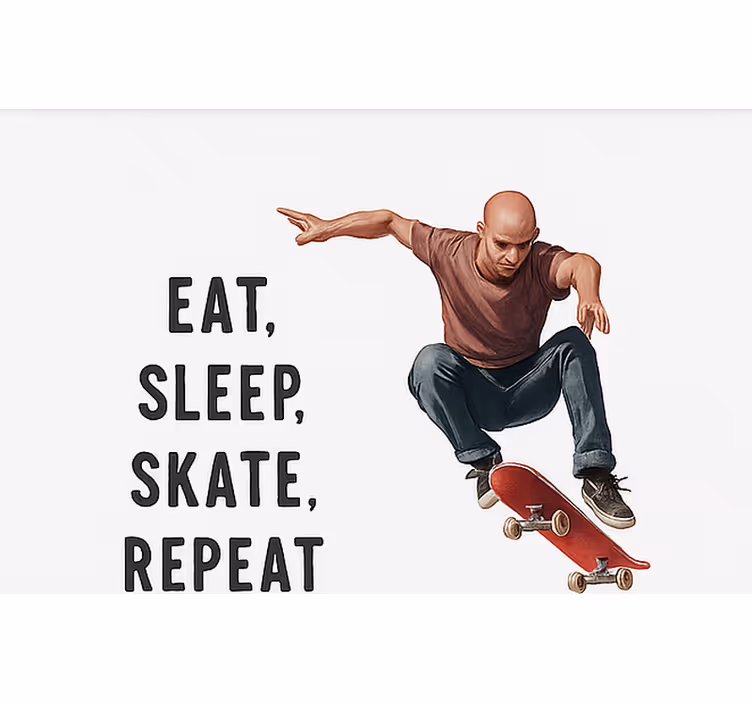 Skateboard-trykk rullegardin ungdom - Tenstickers