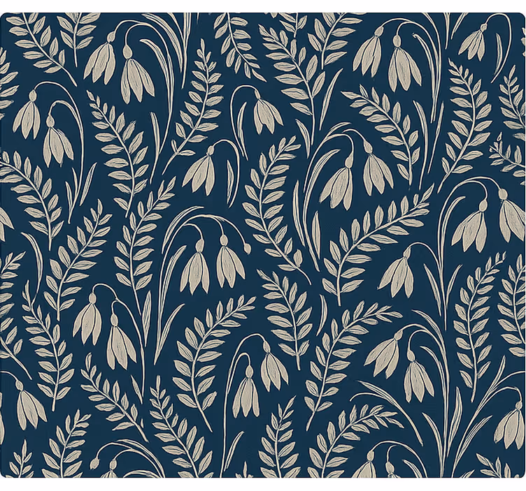 Rullegardin nordisk marinebeige snøklokker - Tenstickers