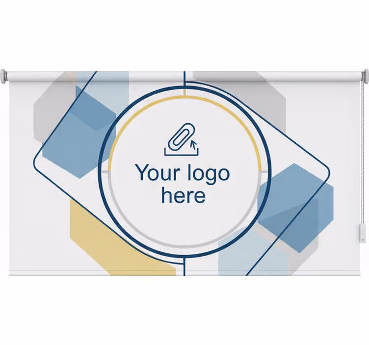 Rullegardin kontor med tilpasset logodesign - Tenstickers