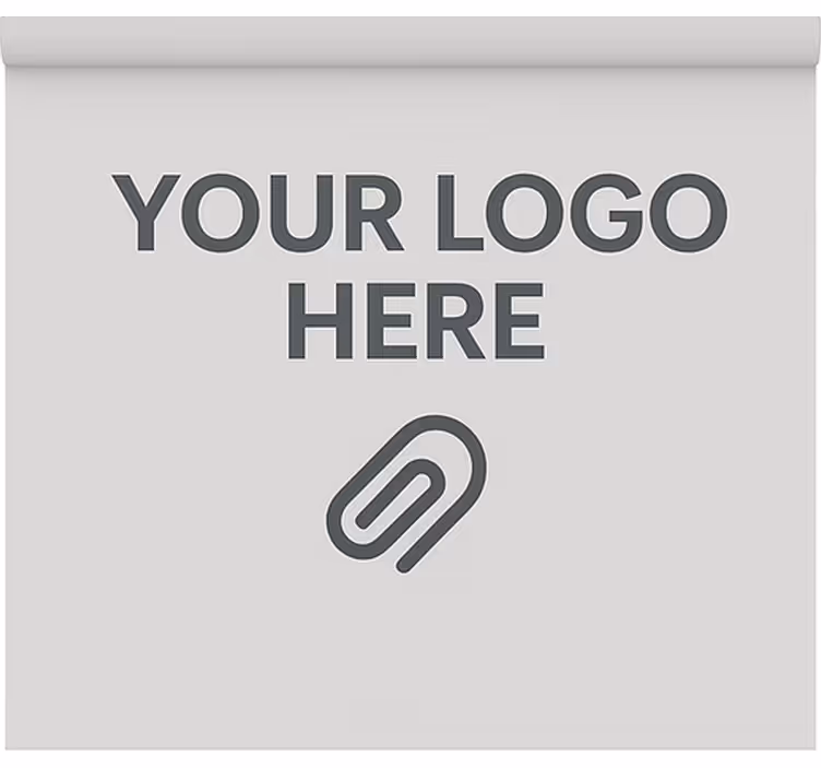 Rullegardin kontor med personlig logo - Tenstickers