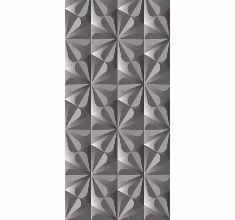Rullegardin kjøkken vintage geometrisk blomstermønster - Tenstickers