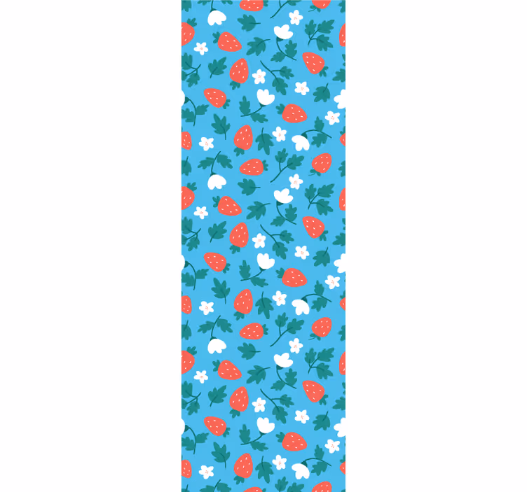 Fargerikt frukt og blomster mønster rullegardin kjøkken - Tenstickers