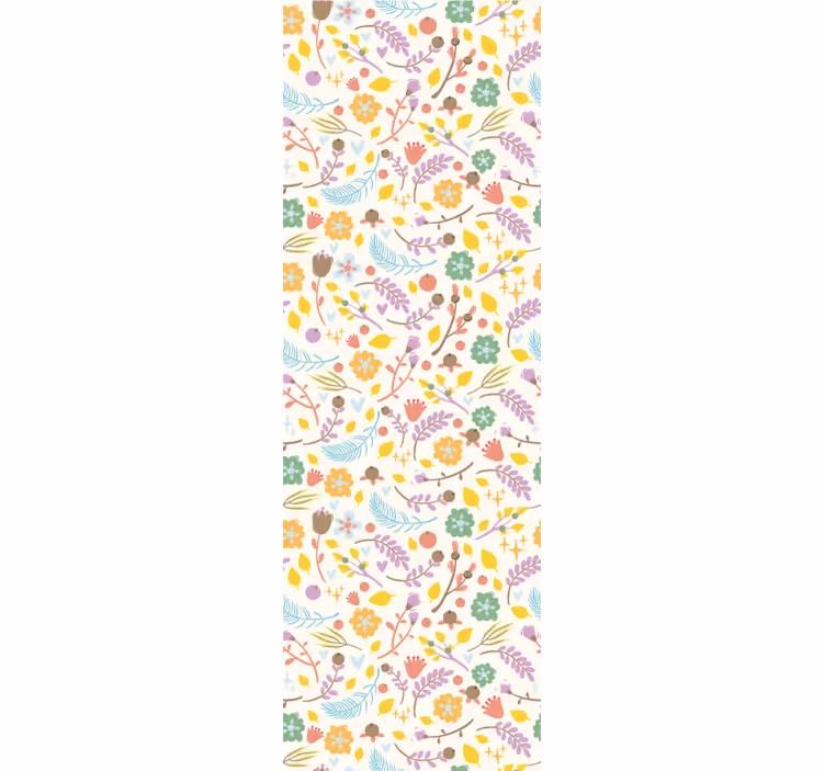 Rullegardin kjøkken typisk polsk blomsterdesign - Tenstickers