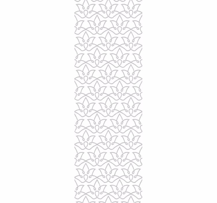 Rullegardin spisestue moderne blomstergrå mønster - Tenstickers