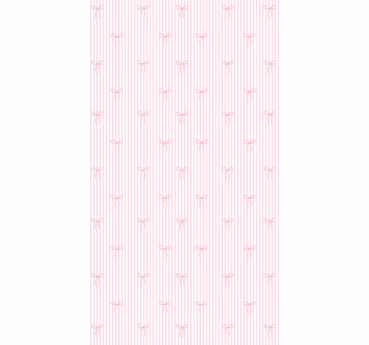 Rullegardin barn rosa striper og sløyfer - Tenstickers