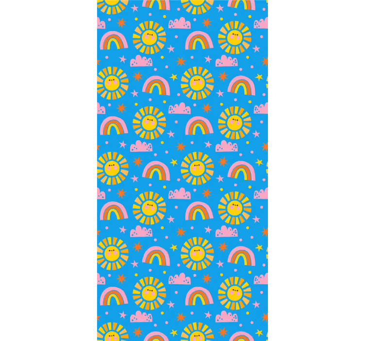 Rullegardin barn lekne regnbuer - Tenstickers