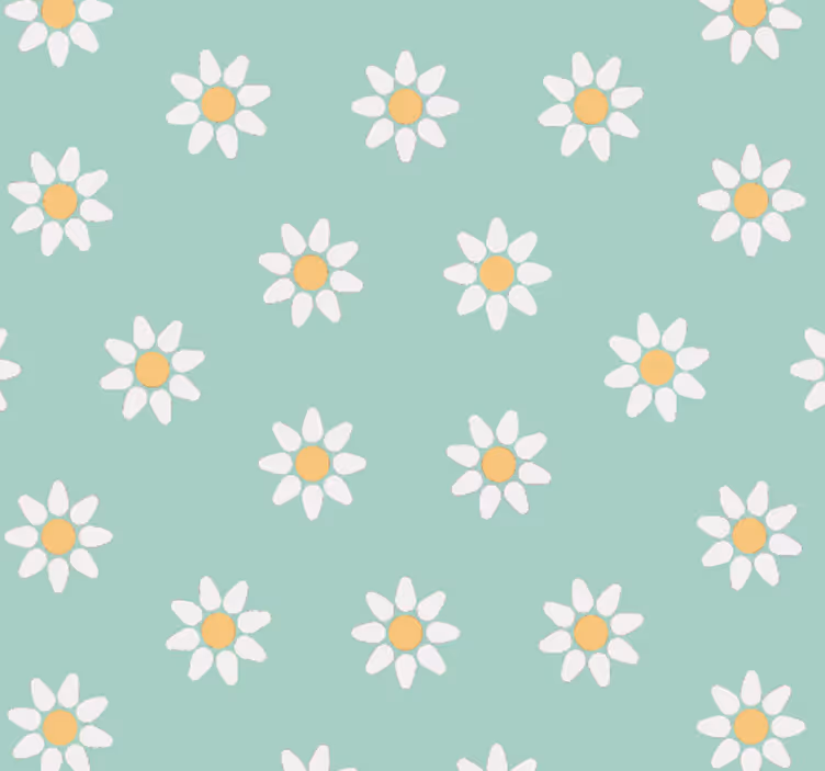 Rullegardin barn med prikkete blomsterdesign - Tenstickers