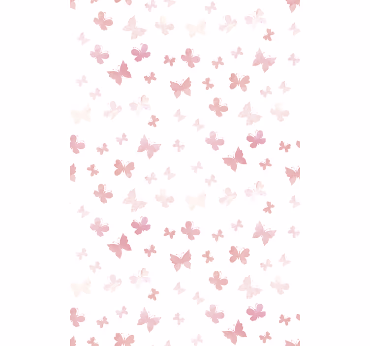 Rullegardin barn rosa sommerfugler - Tenstickers