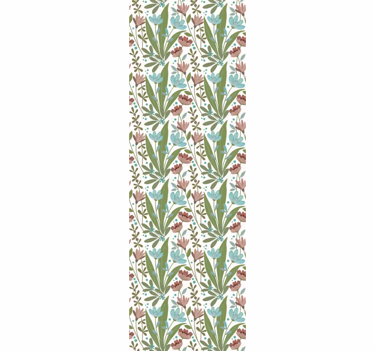 Rullegardin kontor i "bestemor chic" blomstermotiv - Tenstickers