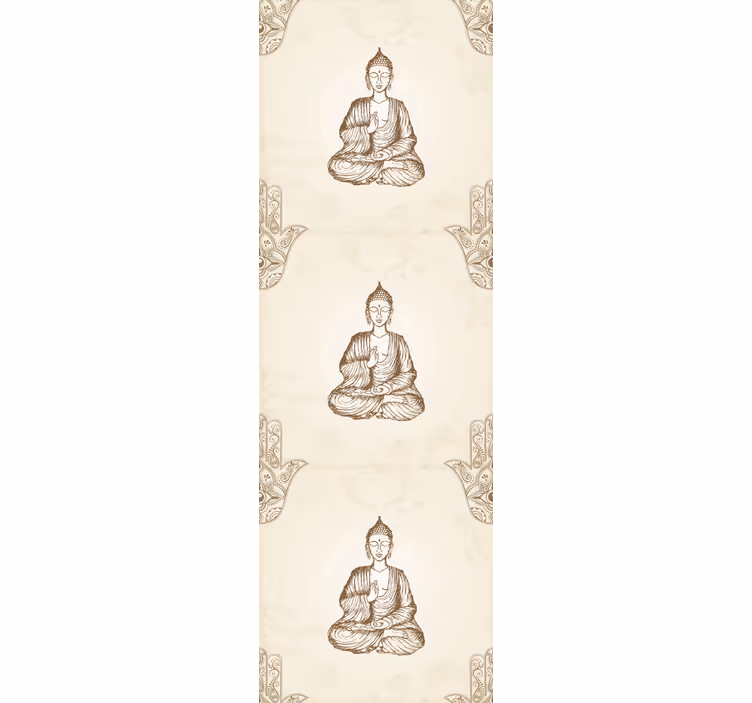 Rullegardin kontor buddha hamsa håndsymbol - Tenstickers