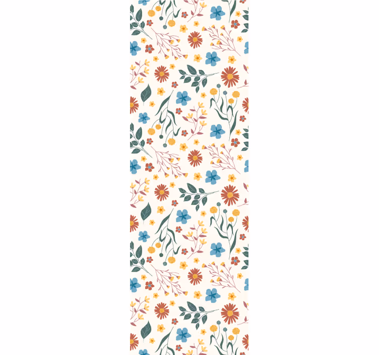 Ulike blomster og planter rullegardin kontor - Tenstickers