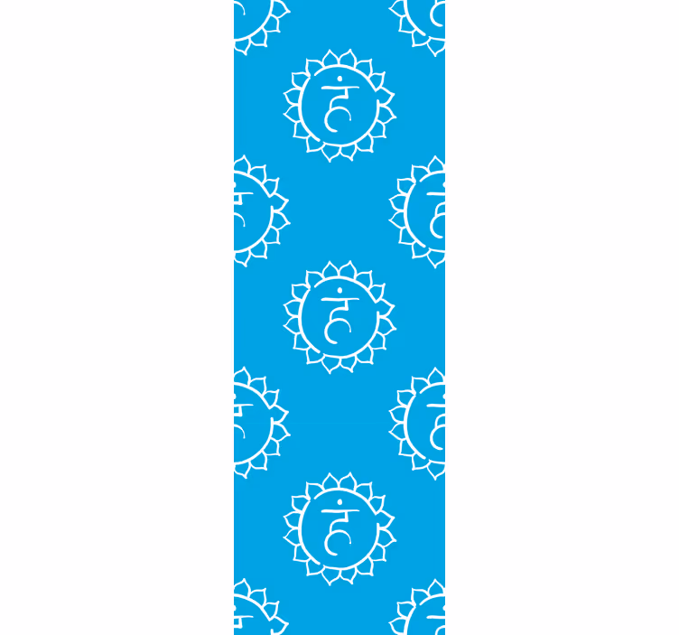 Rullegardin kontor halschakra symbol - Tenstickers