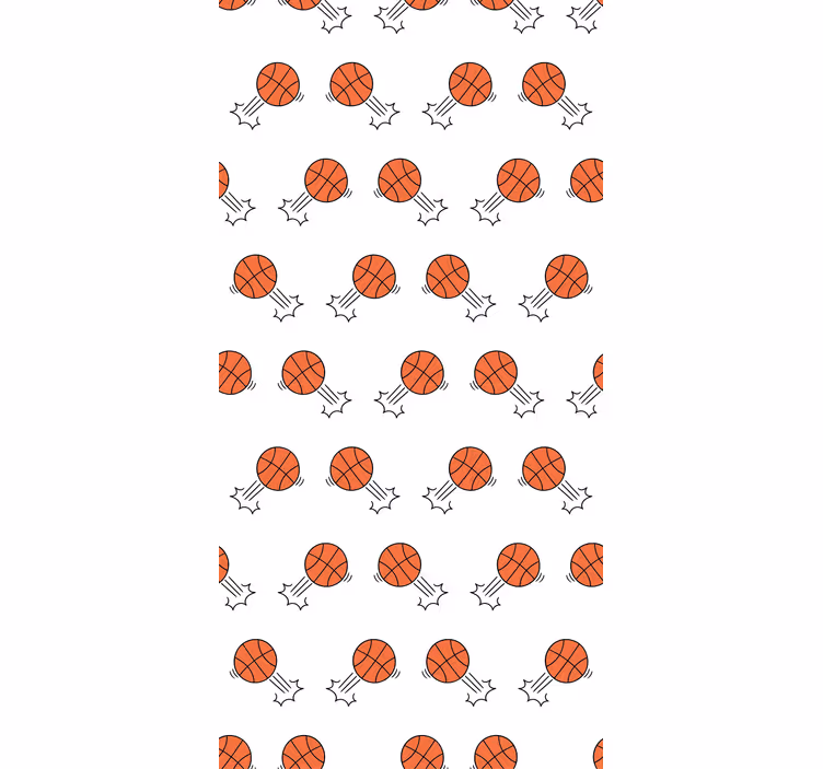 Rullegardin ungdom håndtegnede basketballer - Tenstickers