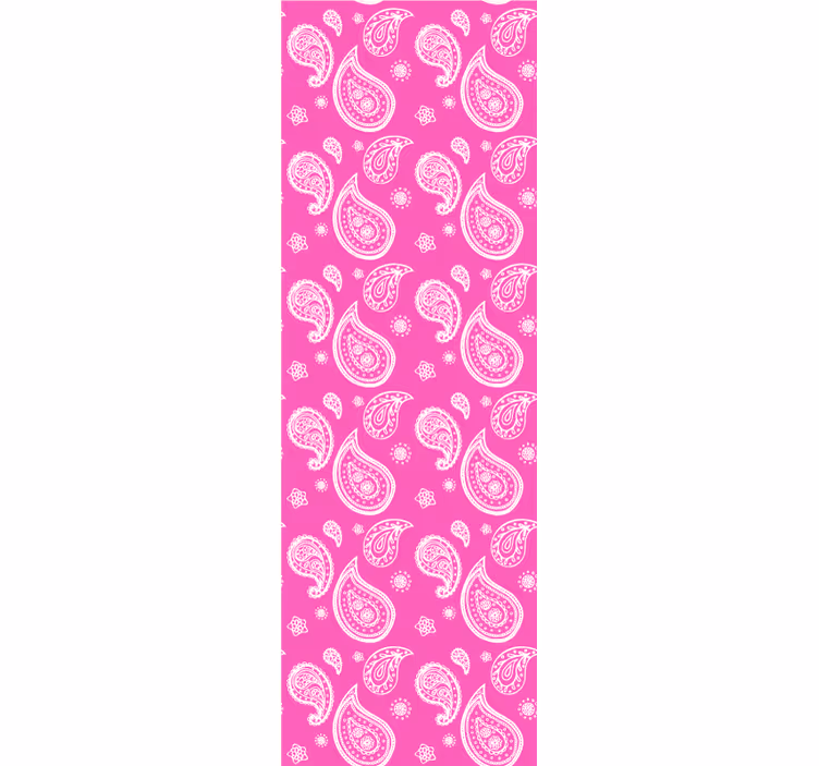 Rullegardin ungdom intens rosa paisley - Tenstickers