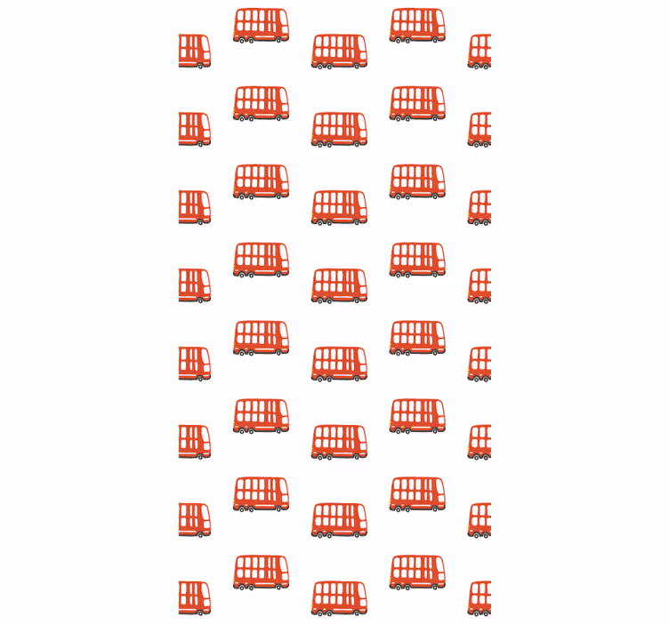 Rullegardin ungdom london bussmønster - Tenstickers