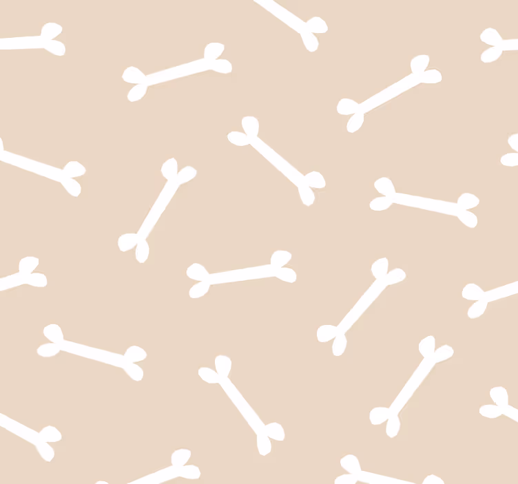 Rullegardin ungdom hundebein på beige bakgrunn - Tenstickers