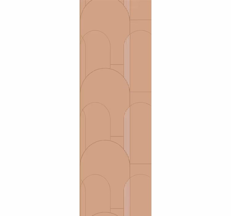 Rullegardin moderne beige buemønster - Tenstickers