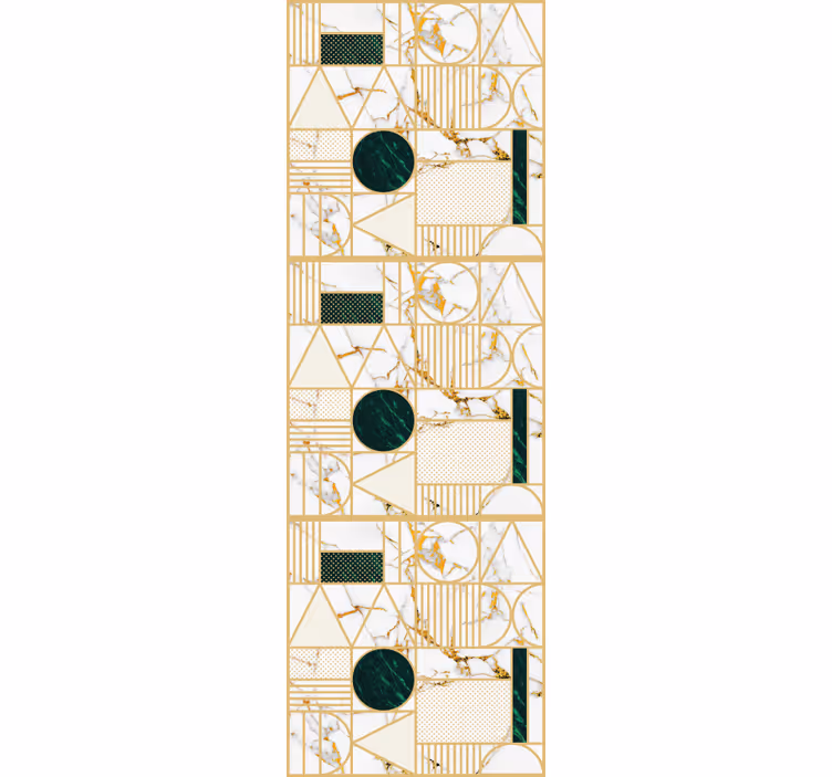 Rullegardin moderne hvit marmor geometrisk - Tenstickers