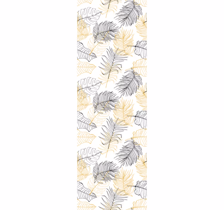 Rullegardin moderne palmeblader - Tenstickers