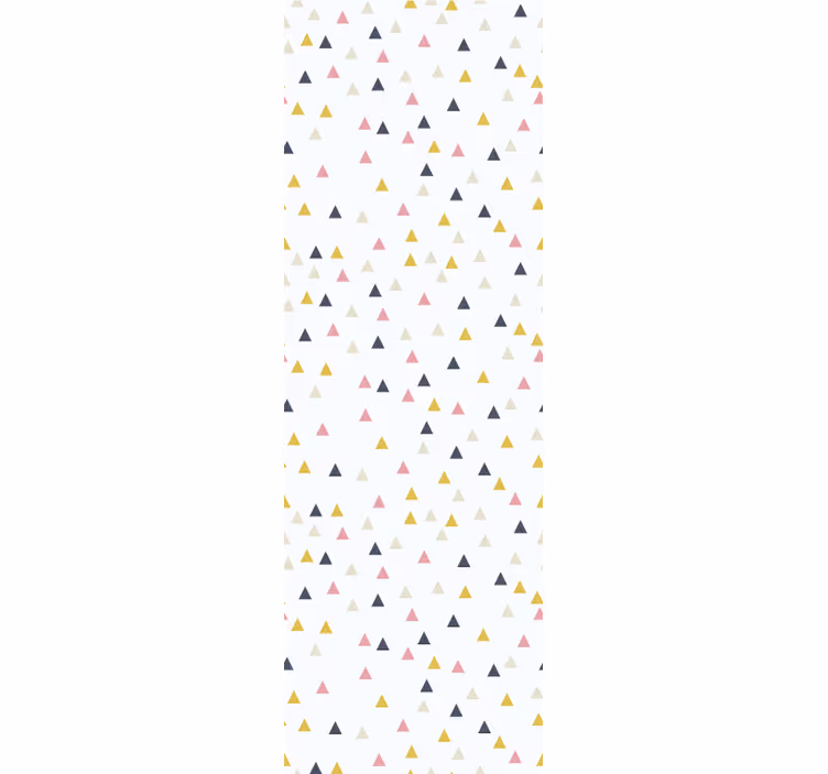Rullegardin moderne med minimalistisk trekantmønster - Tenstickers