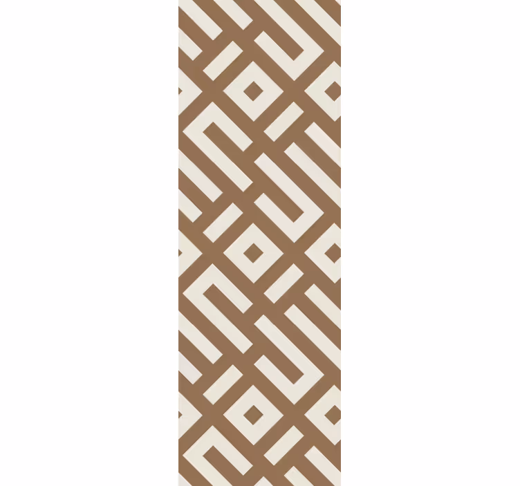 Rullegardin moderne geometrisk design i jordfarger - Tenstickers