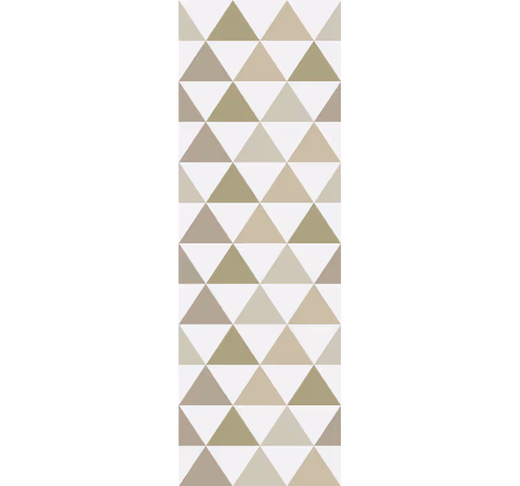 Rullegardin moderne trekanter i ulike beige nyanser - Tenstickers