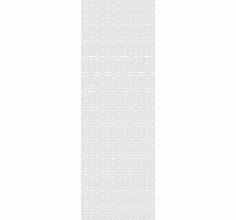 Grå parallellogrammer og sekskanter rullegardin moderne - Tenstickers