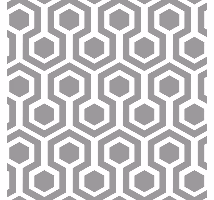 Rullegardin grå hexagonalt mønster - Tenstickers