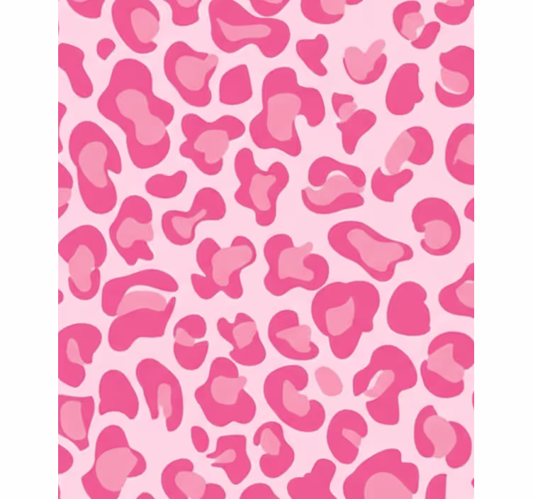 Rosa rullegardin med leopardmønster - Tenstickers