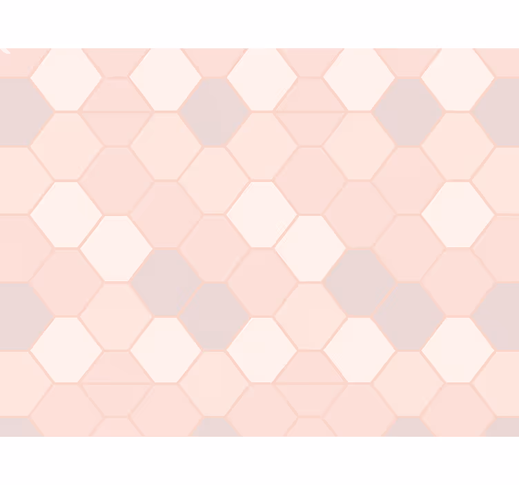 Rosa rullegardin moderne abstrakte rosa figurer - Tenstickers