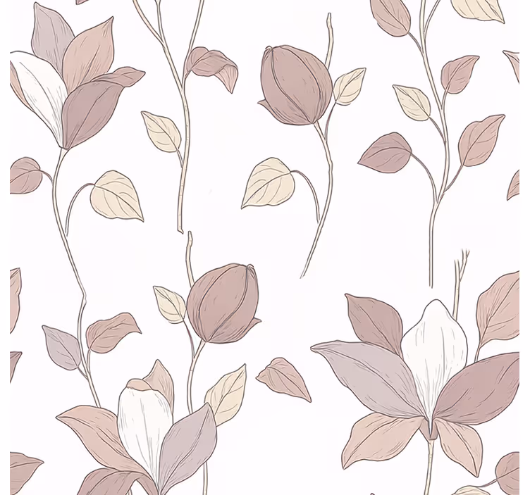 Rosa rullegardin med blomsterdesign - Tenstickers