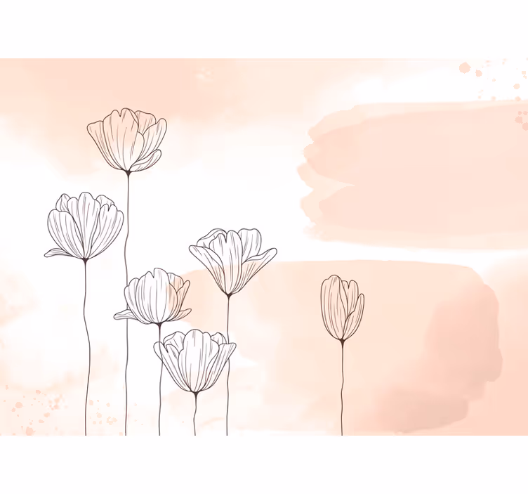 Rullegardin stue flores linje - Tenstickers