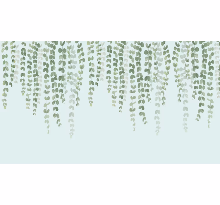 Rullegardin stue hengende elegante planter - Tenstickers