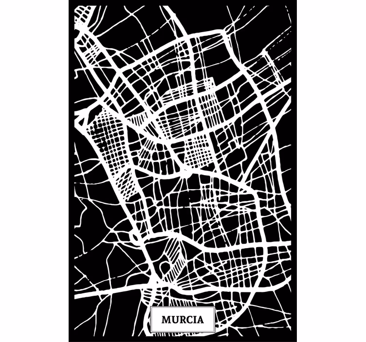 Rullegardin stue topografisk kart murcia - Tenstickers