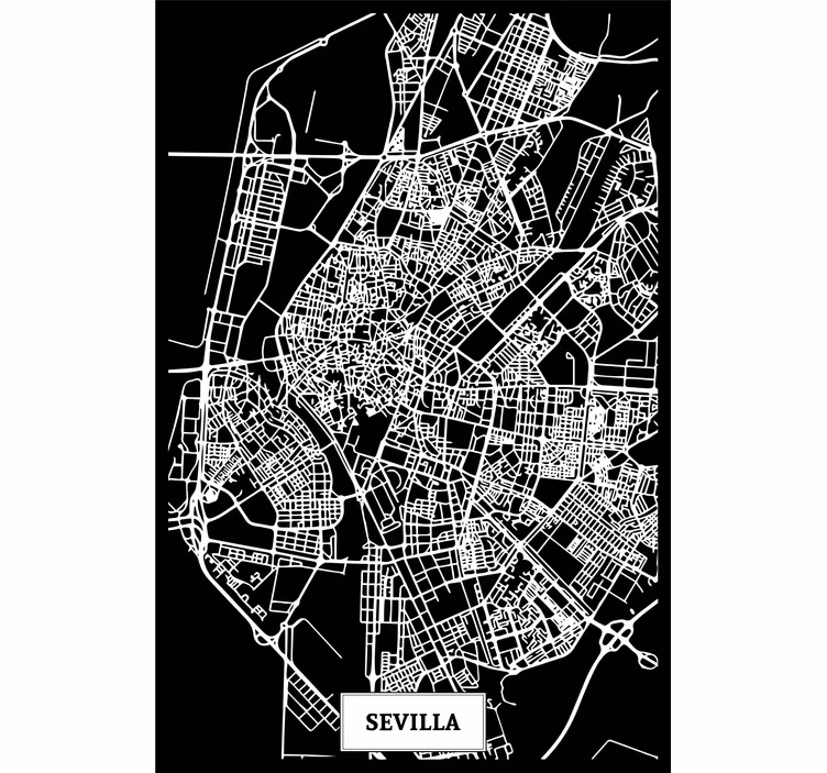 Rullegardin stue topografisk kart sevilla - Tenstickers